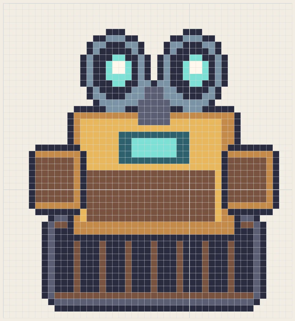 Binocular box rover perler bead pattern