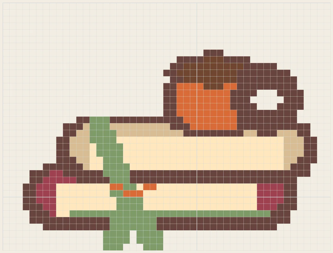 Book cafe stack perler bead pattern