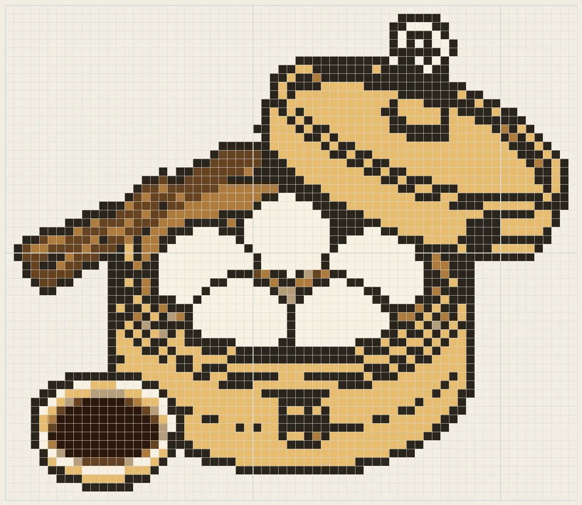 Bamboo steamer dumplings perler bead pattern
