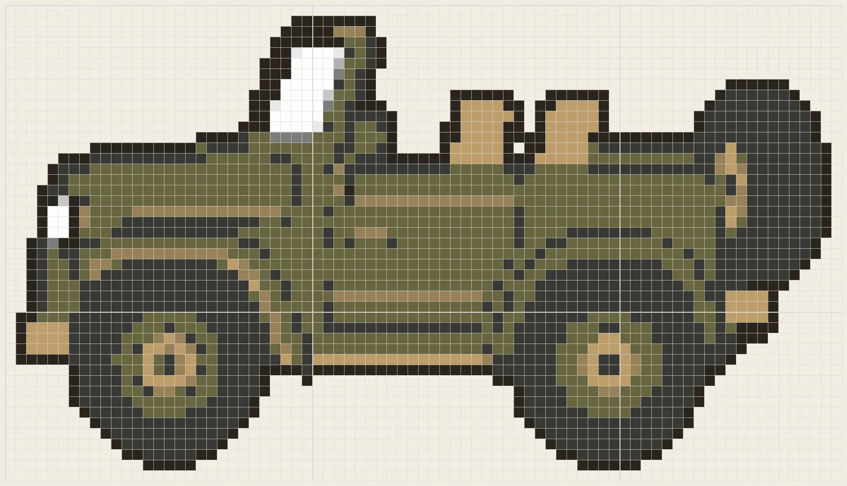 Field jeep perler bead pattern