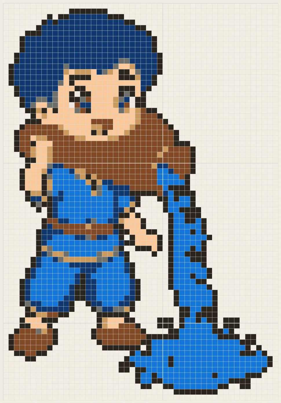 Water-jar kid perler bead pattern