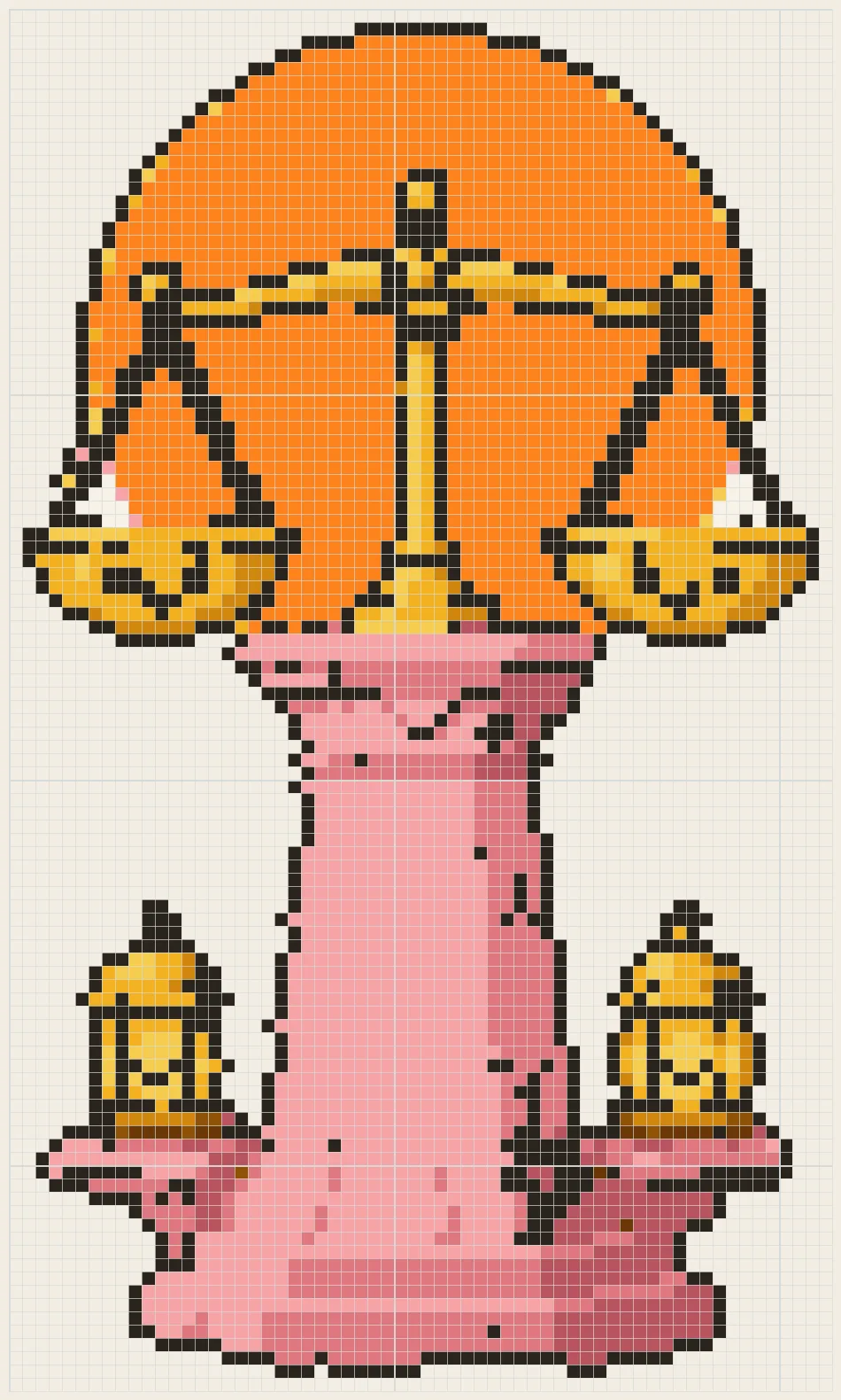 Dusk plaza scales perler bead pattern