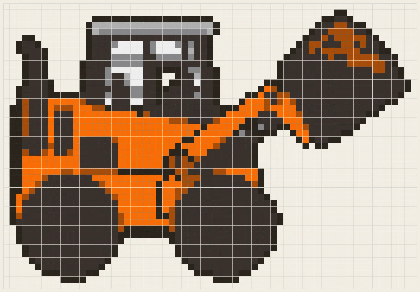 Mini skid steer loader perler bead pattern