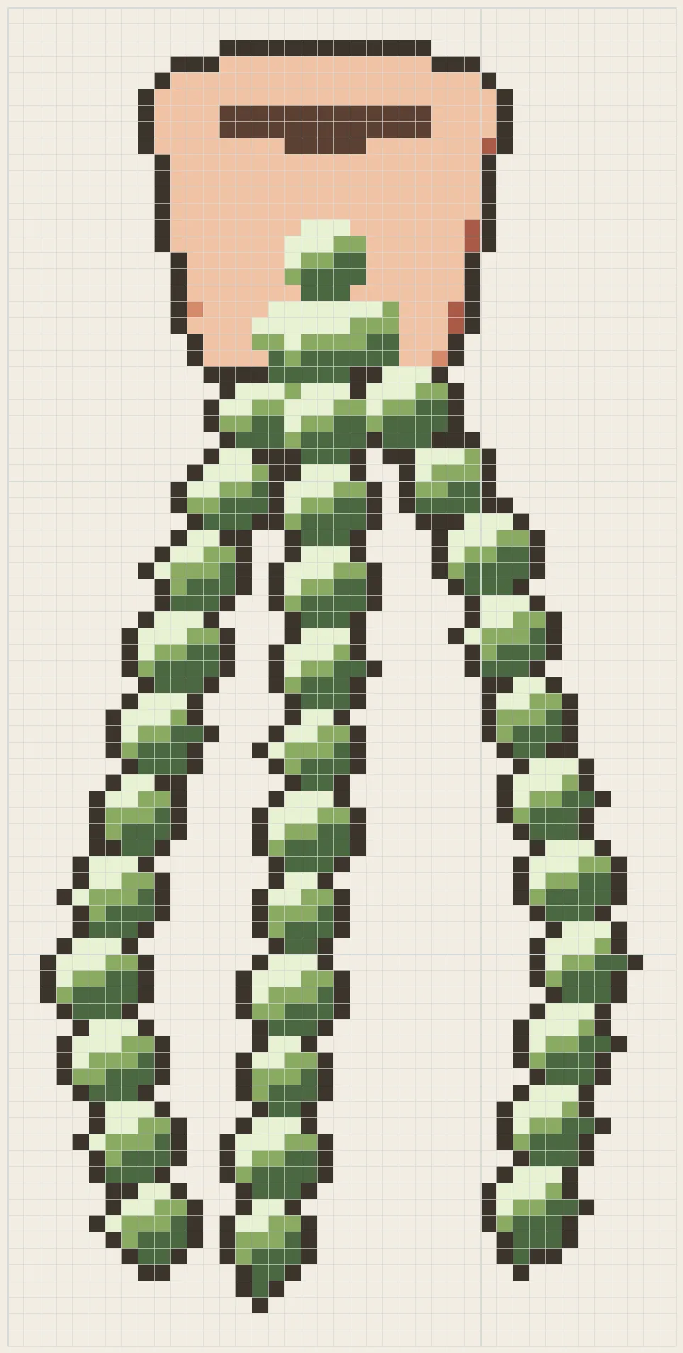 String of pearls perler bead pattern