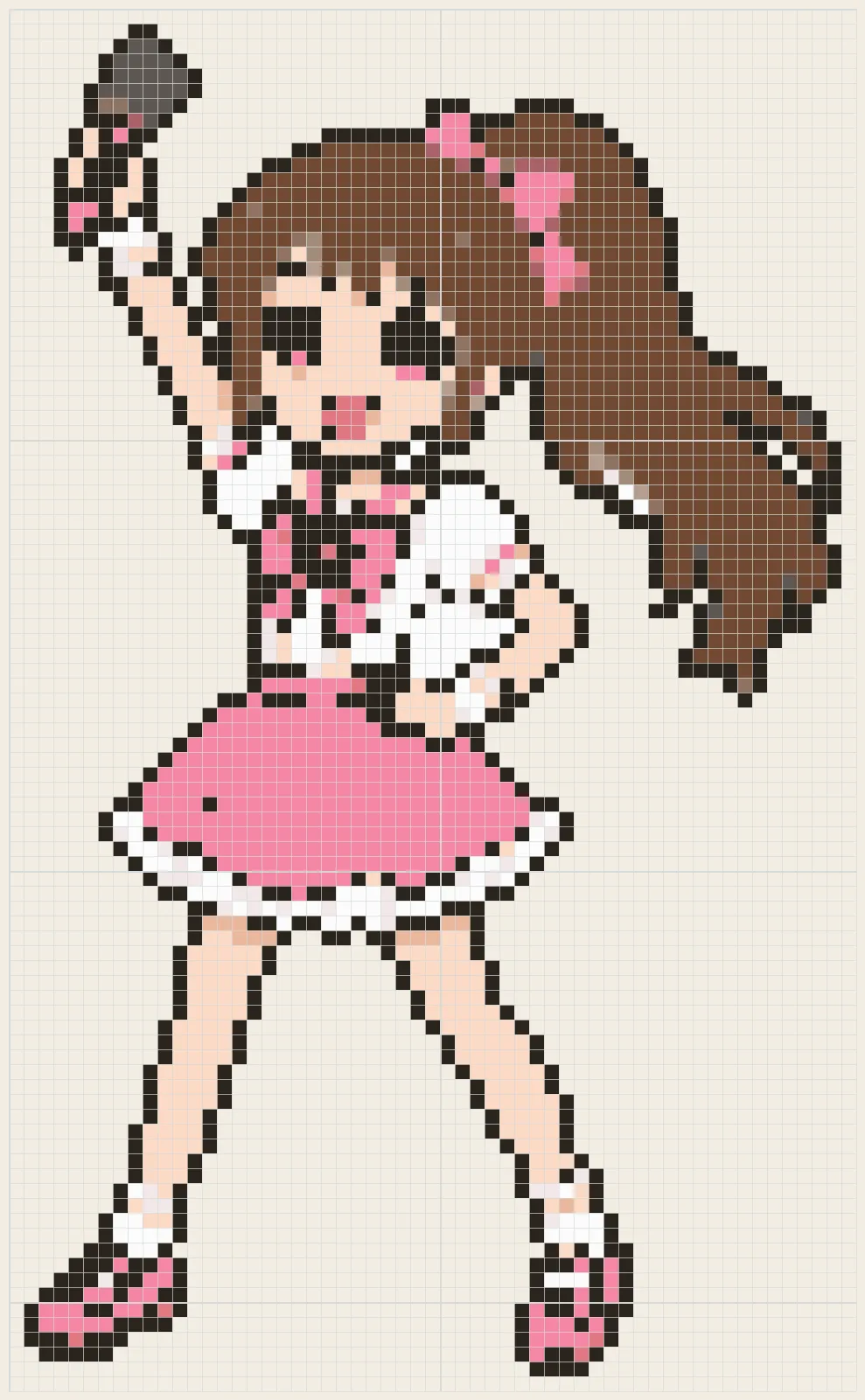 Stage microphone perler bead pattern