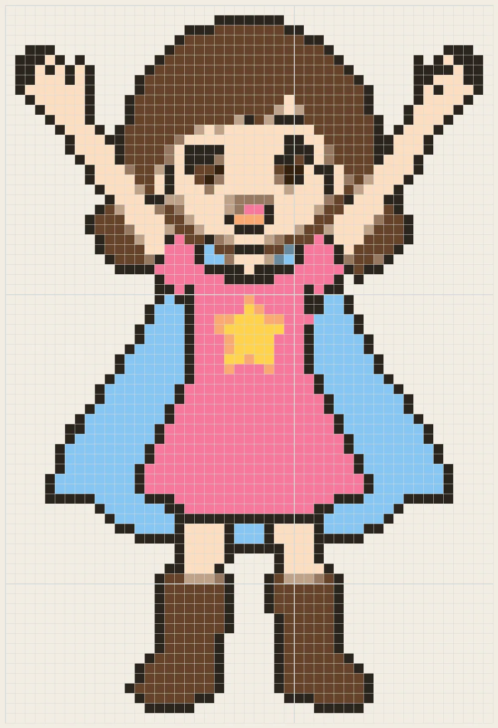 Star cape perler bead pattern