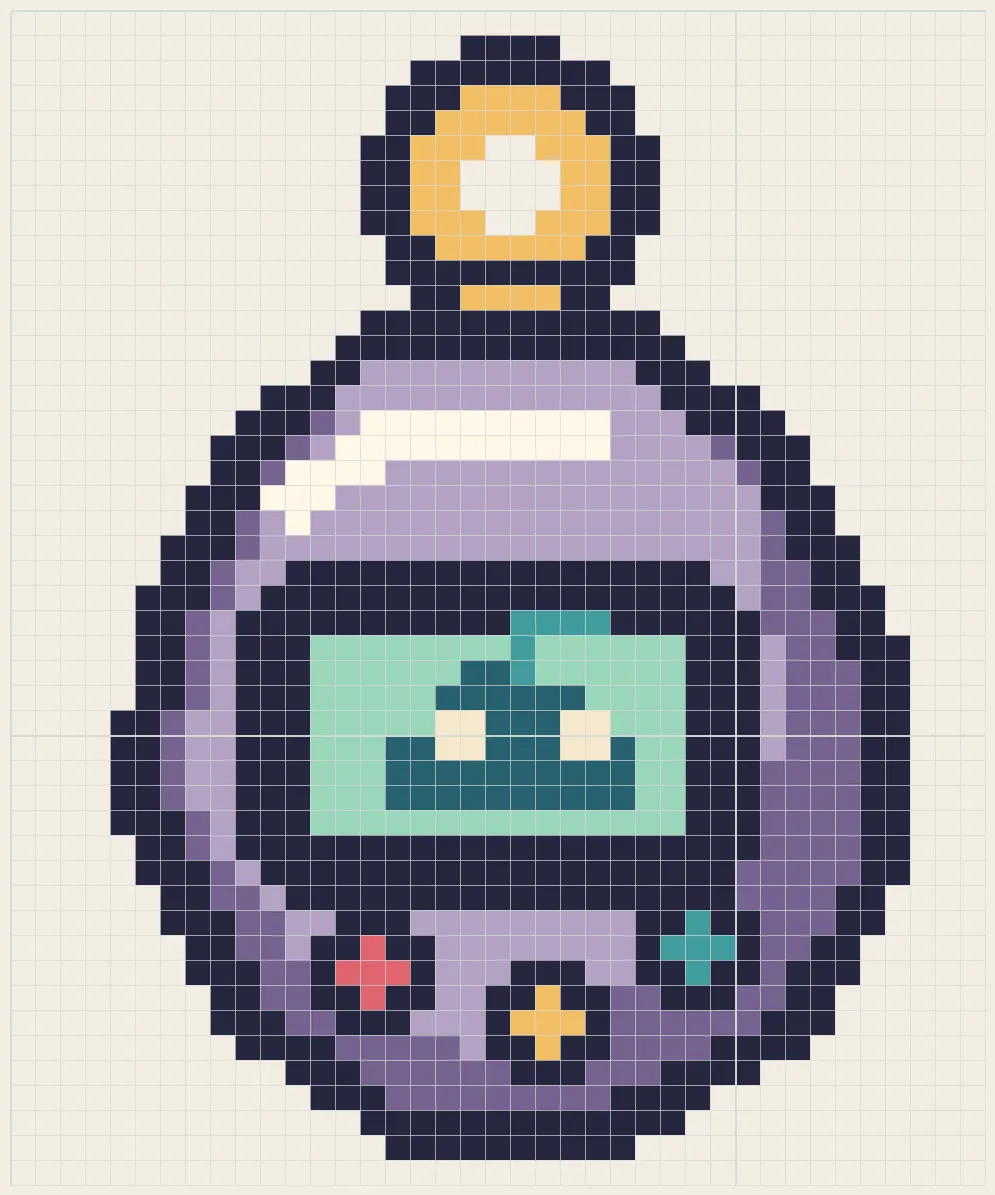 Pocket pet charm perler bead pattern