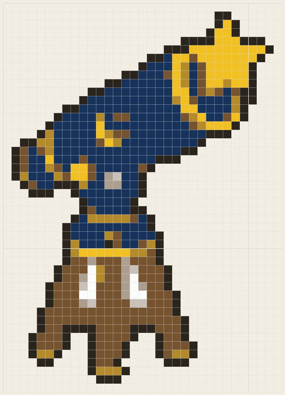 Stargazer telescope perler bead pattern