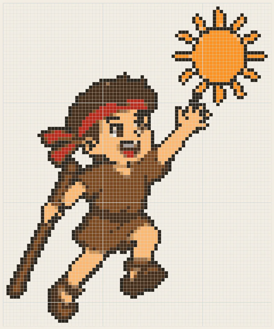 Sun chaser perler bead pattern