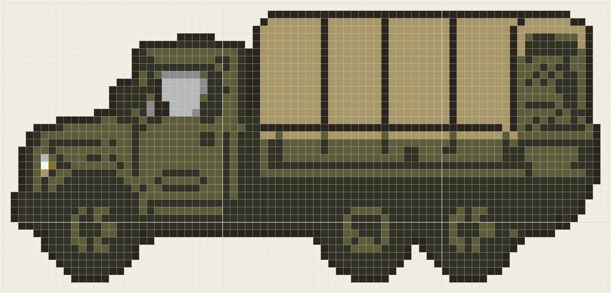 Supply truck perler bead pattern
