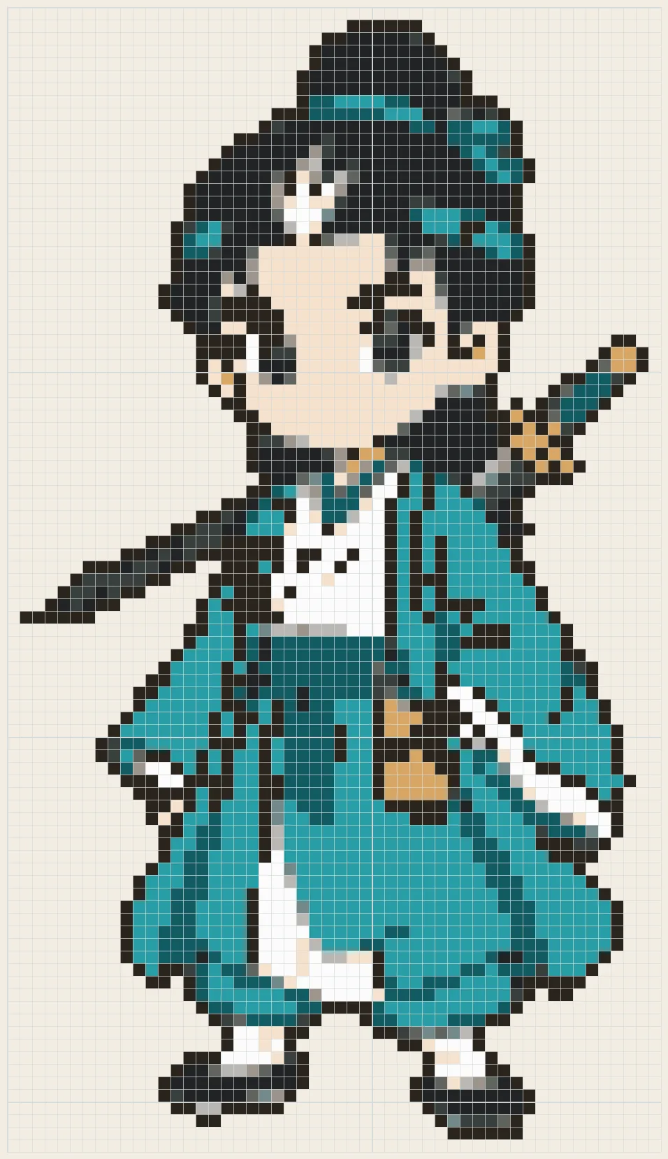 Sword immortal perler bead pattern