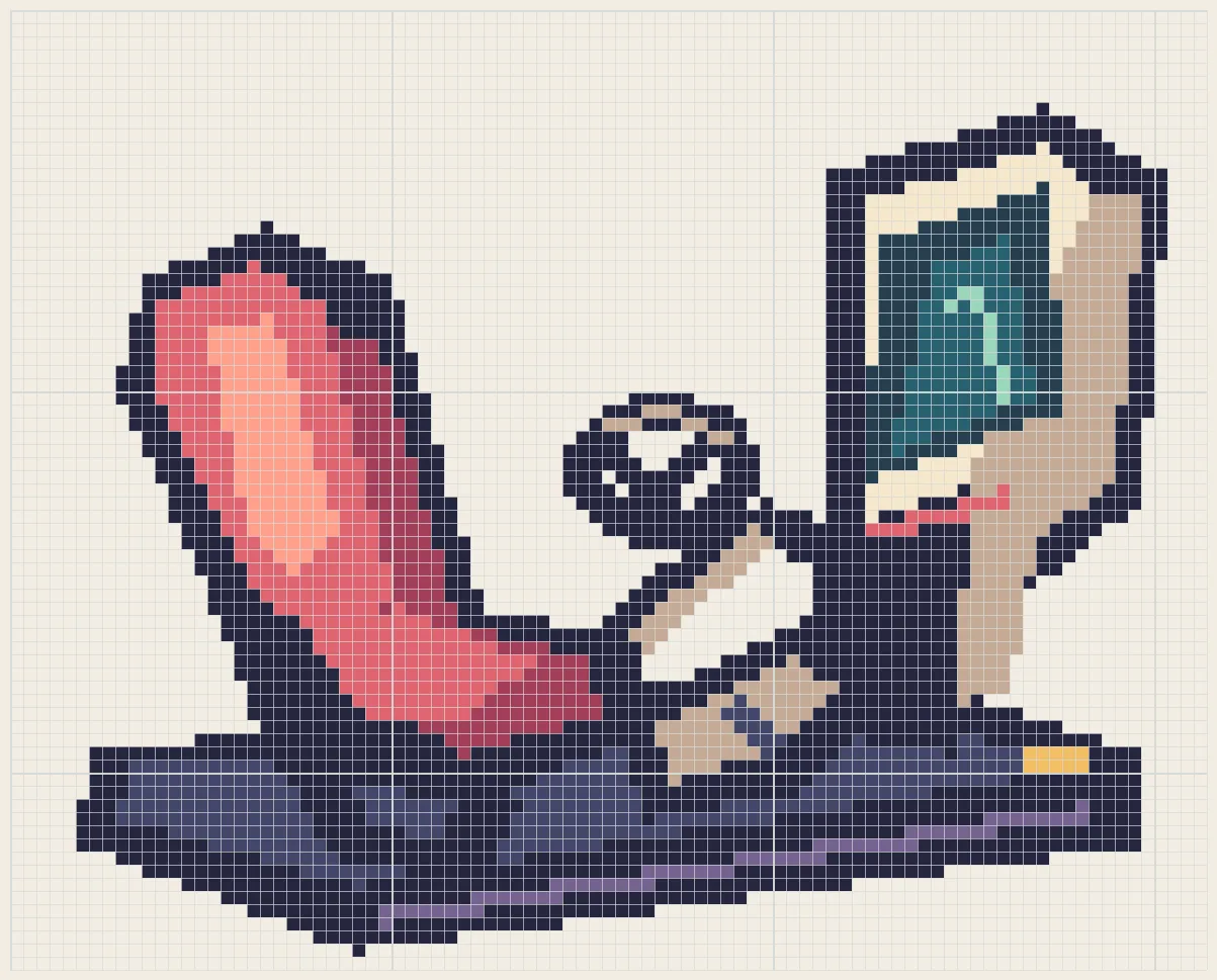 Racing arcade cockpit perler bead pattern
