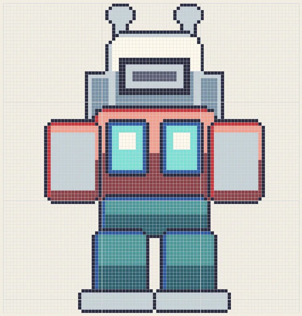 Window-chest commander perler bead pattern